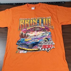 Vintage 2006 Sharpie 500 Bristol Racing Nascar Orange Race Shirt‎